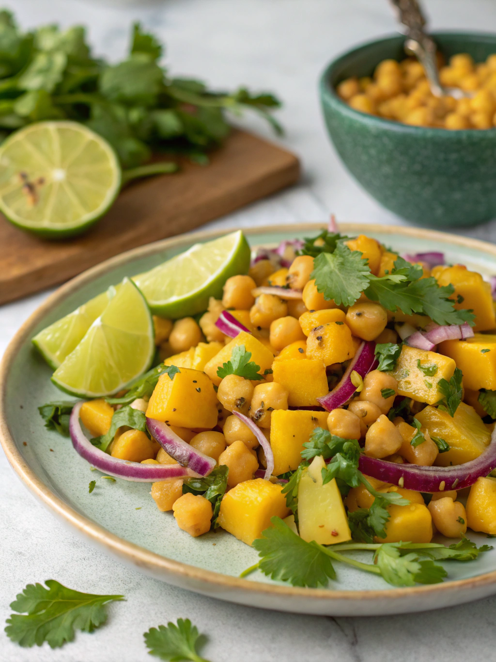Mango Chickpea Salad