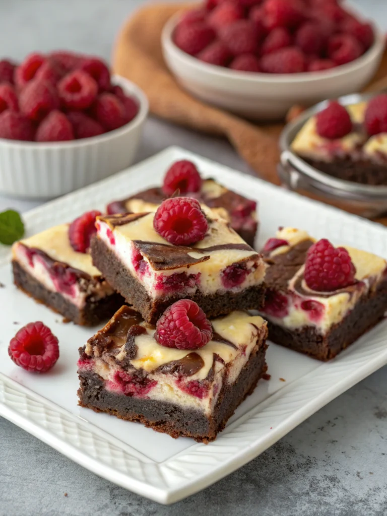 Raspberry Cheesecake Brownies