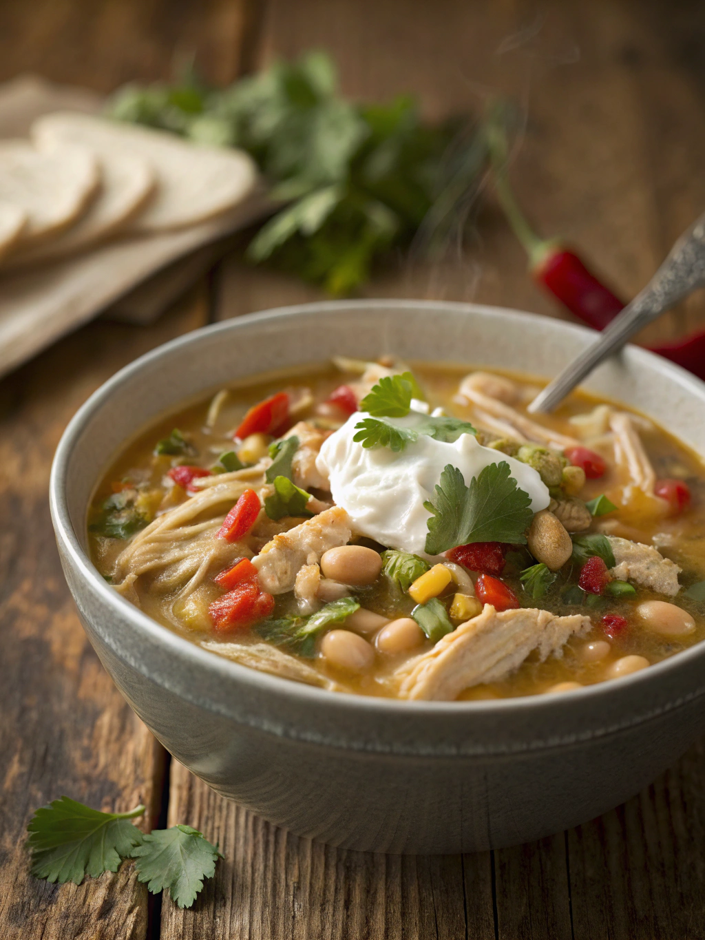 White Chicken Chili Soup