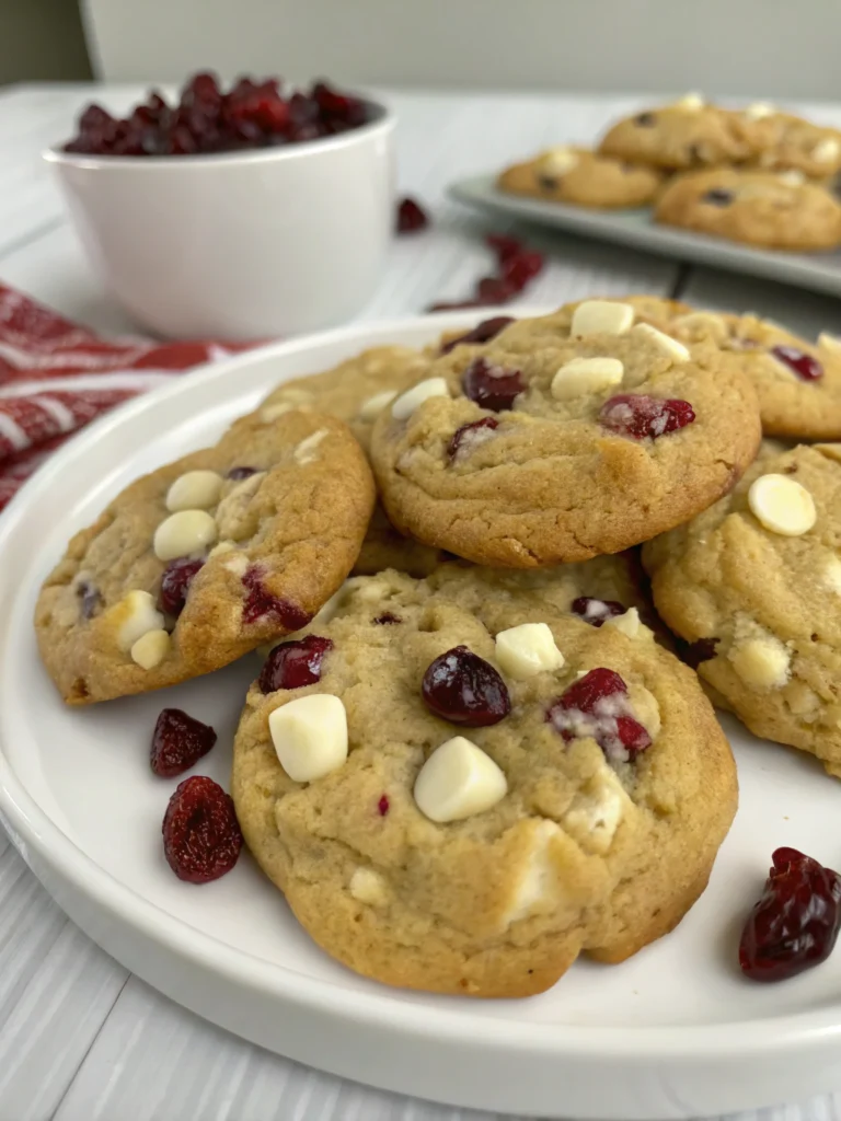 White Chocolate Cranberry Cookies