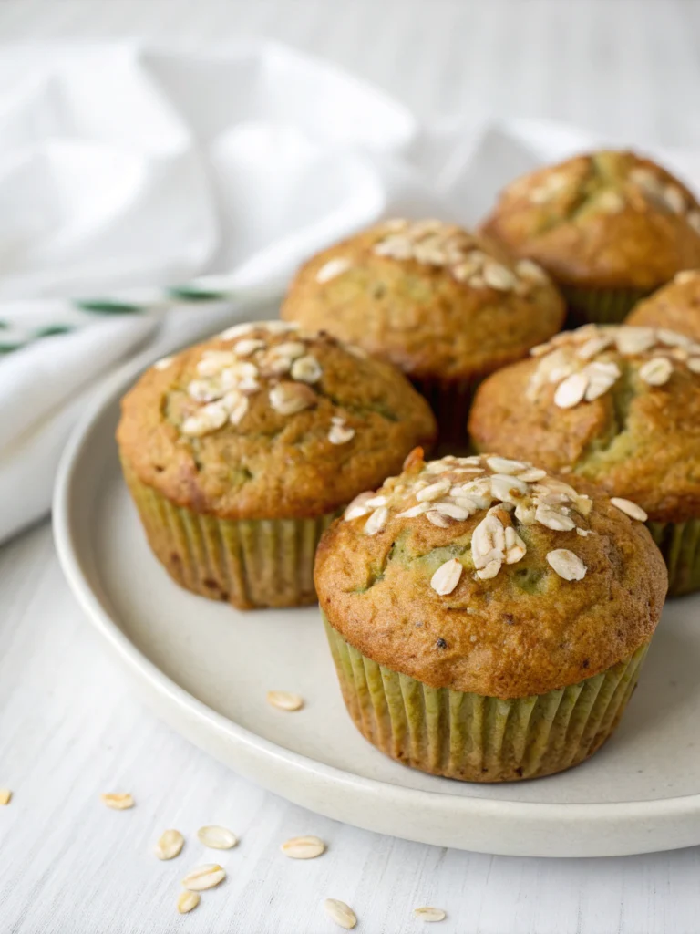 Zucchini Oatmeal Muffins