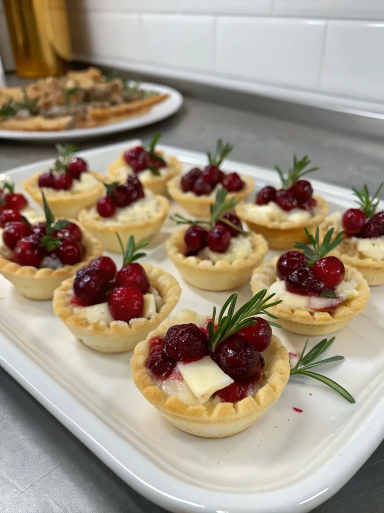 cranberry brie bites