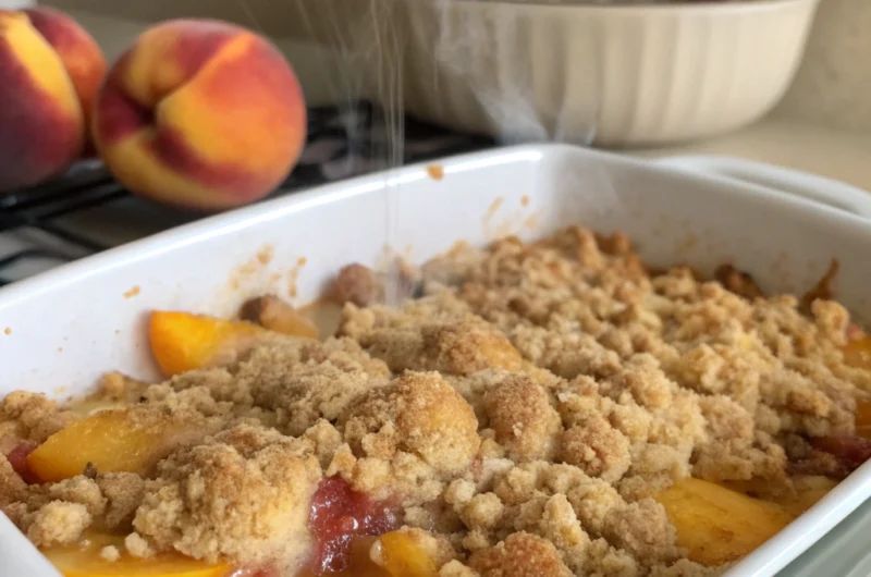 peach cobbler dump cake