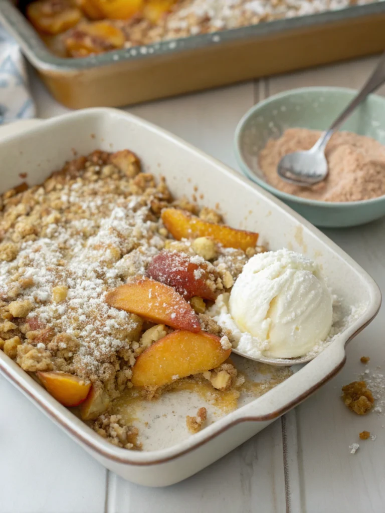 peach crisp
