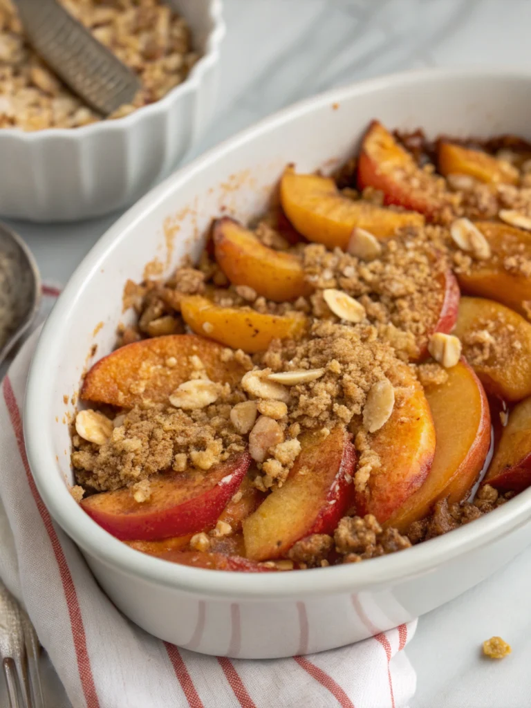 peach crumble