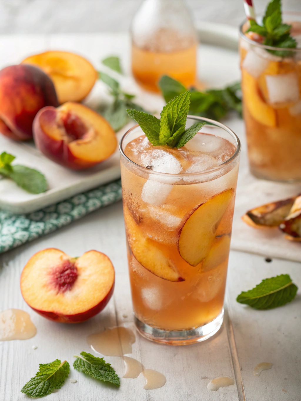 peach iced tea