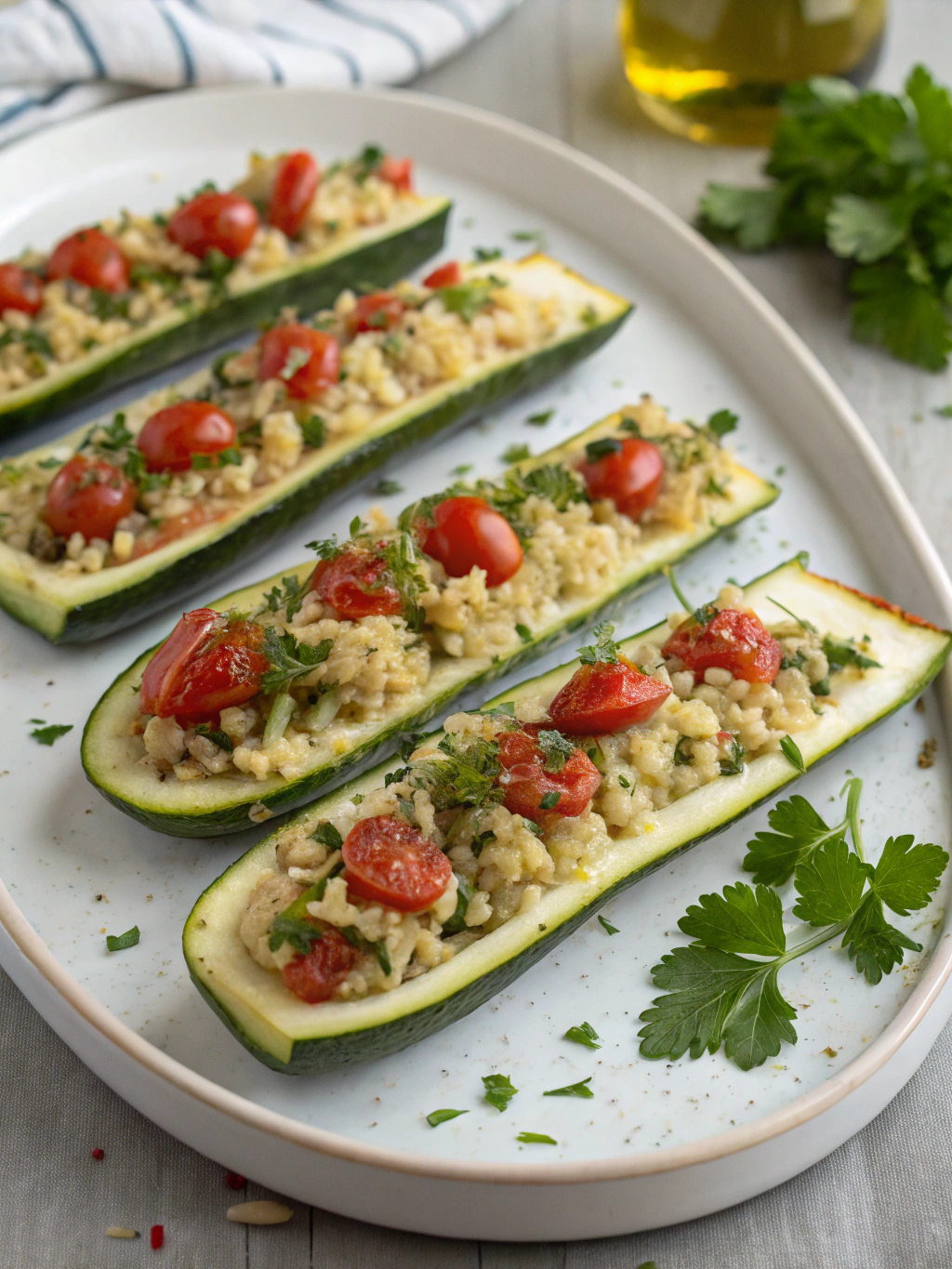 stuffed zucchini boats