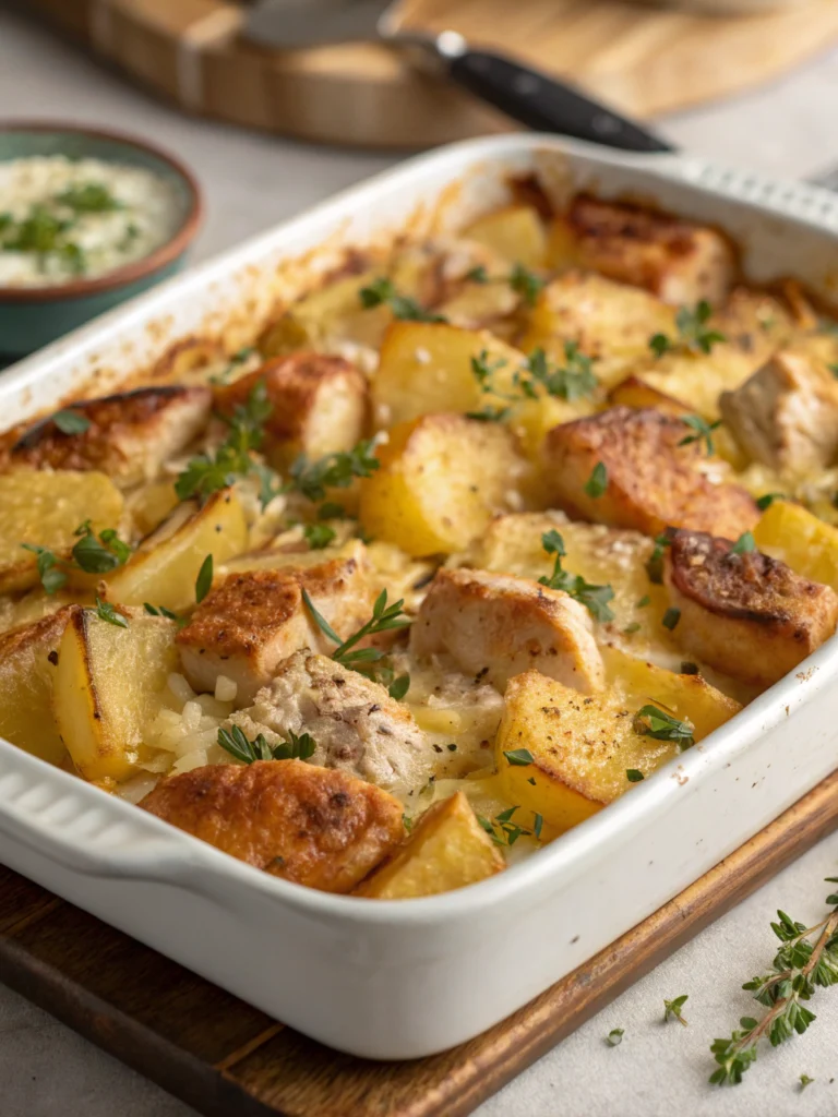 chicken and potato casserole