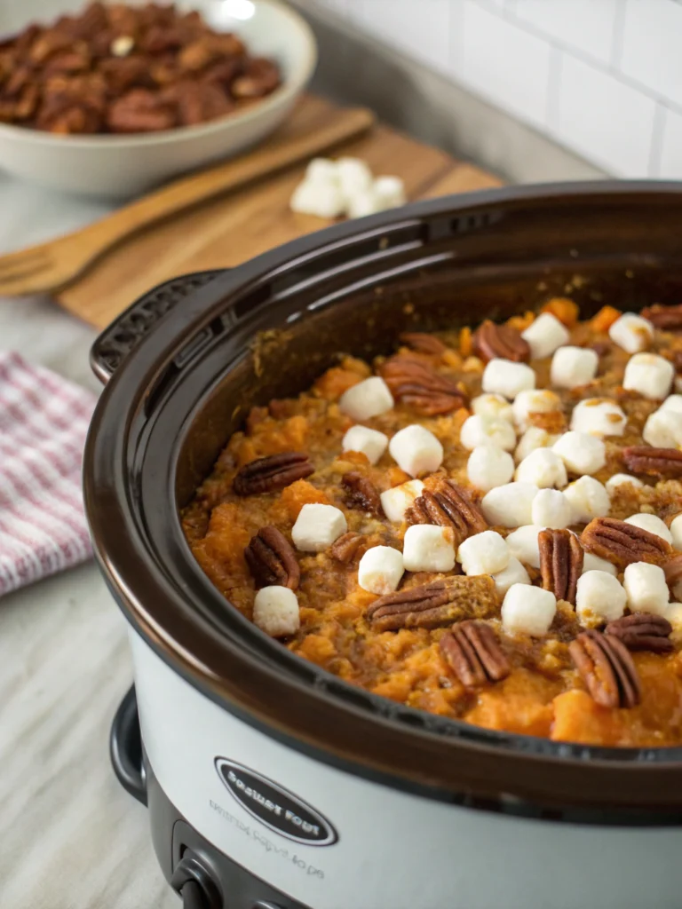 crockpot sweet potato casserole