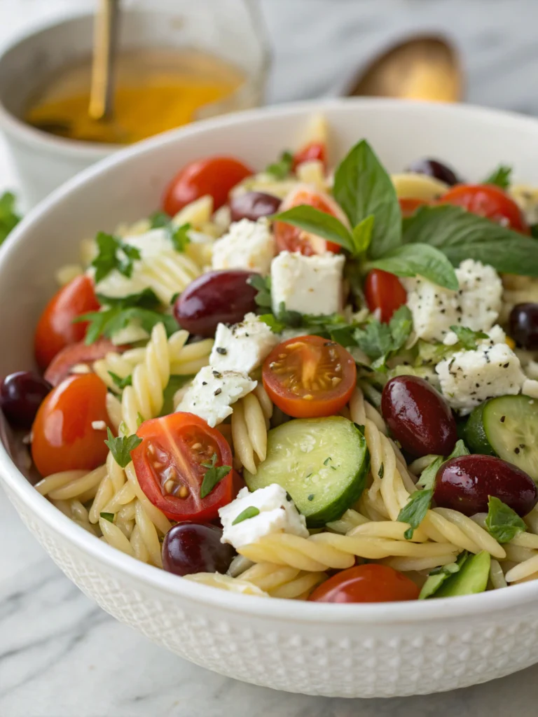 greek orzo pasta salad