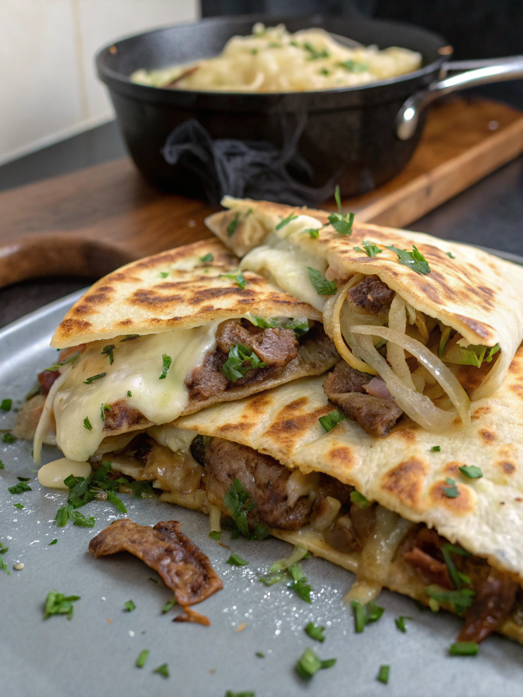 philly cheesesteak quesadilla