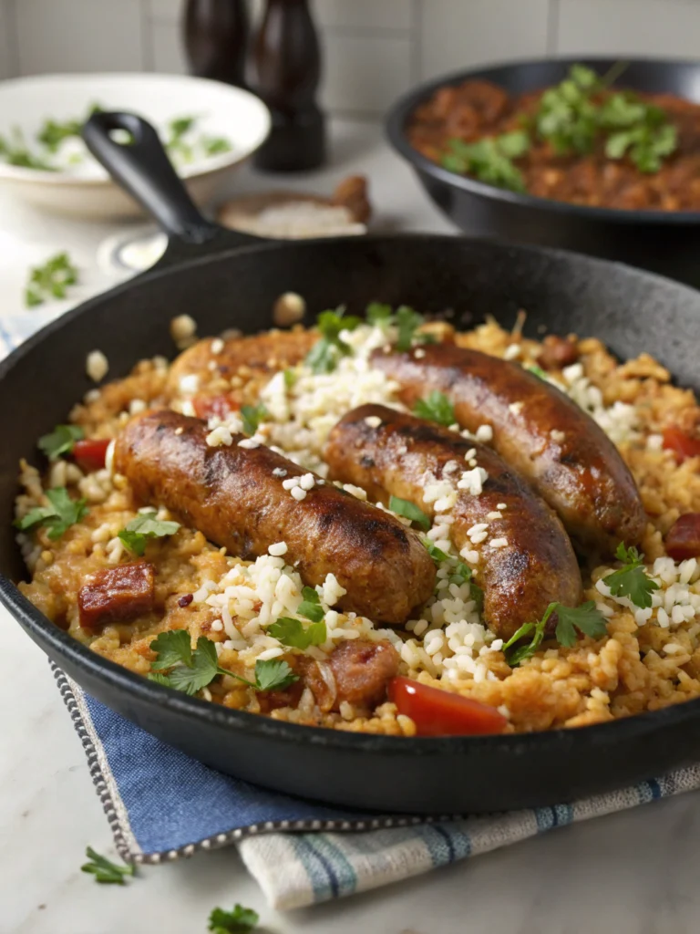 sausage and rice skillet