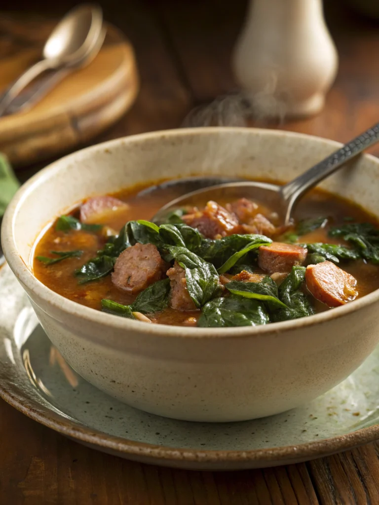 sausage spinach soup